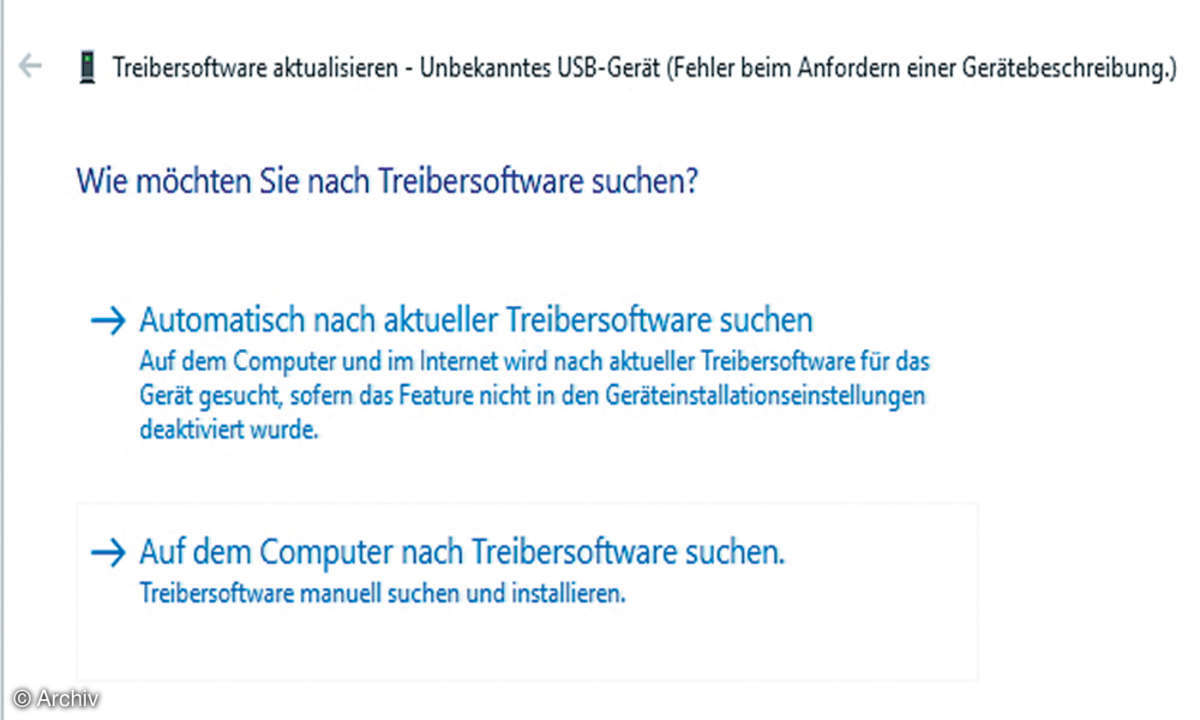 Treibersoftware