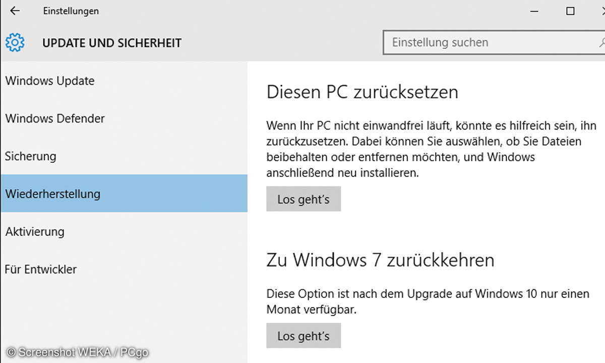 Windows 7 Wiederherstellung