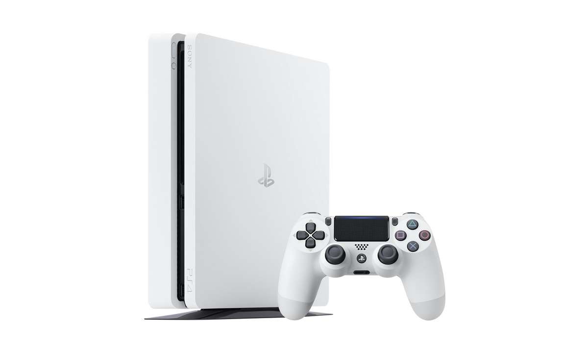 PS4 Slim in Weiß