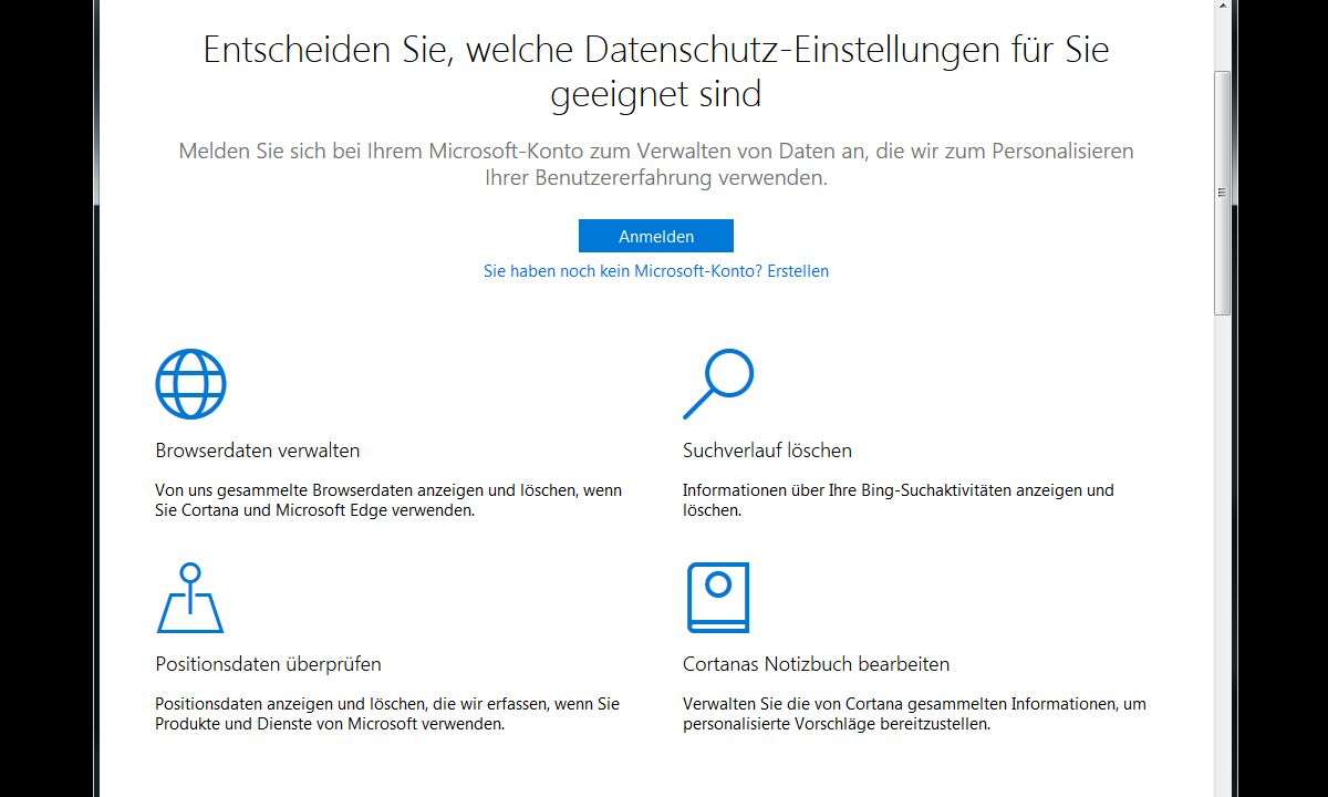 Windows 10 Privacy Dashboard