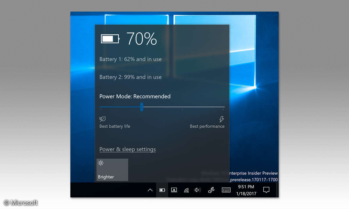 Windows 10 - Power Slider