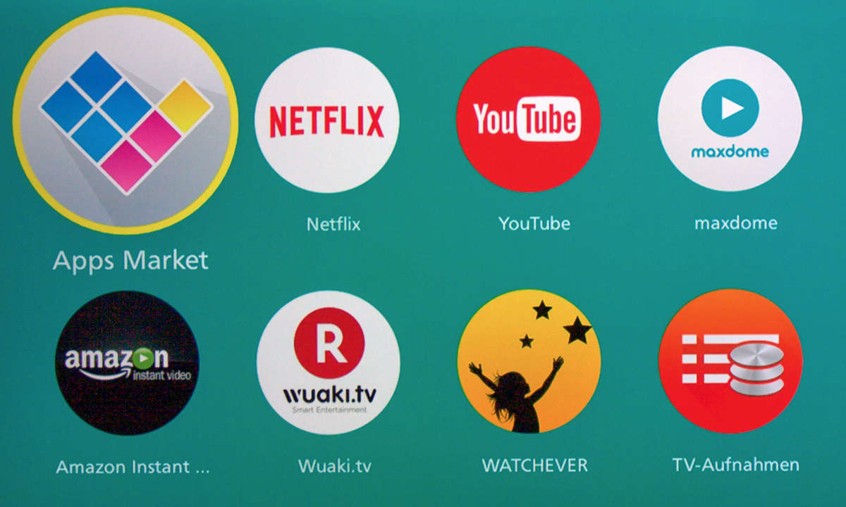 Smart-TV Menüanzeige