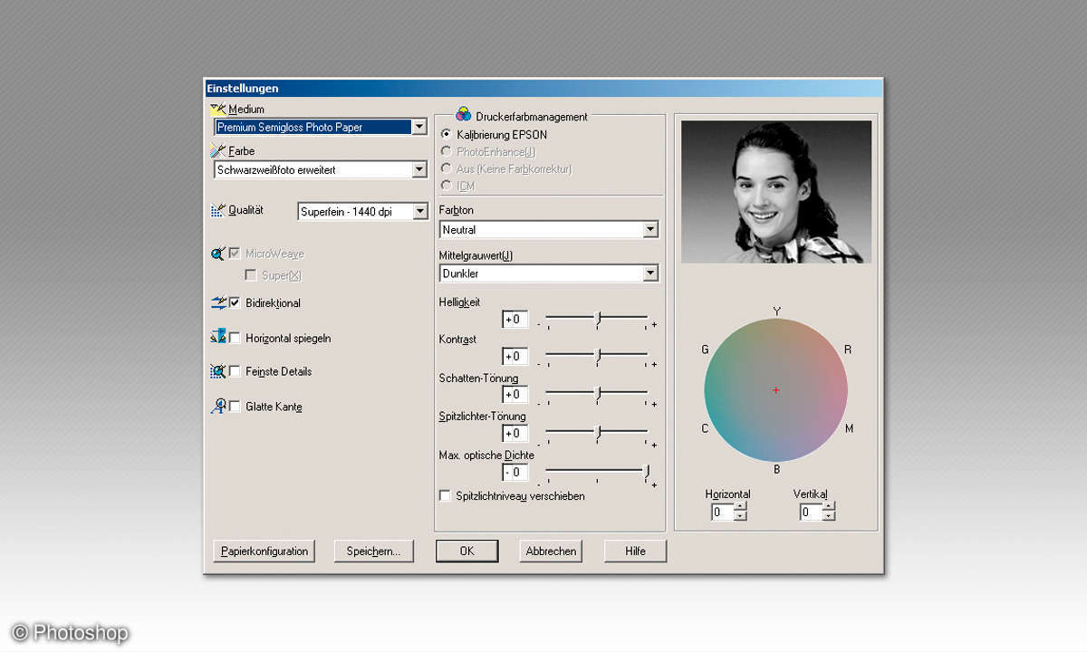 Photoshop Einstellungen