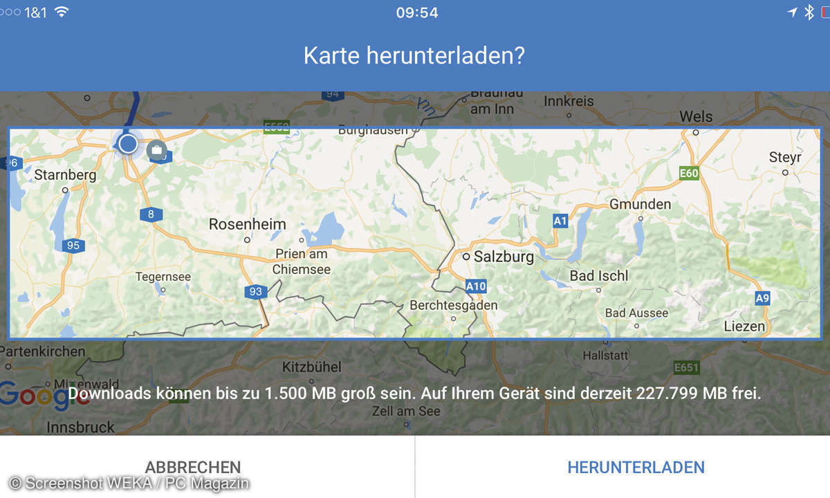Google Maps Offline Karten