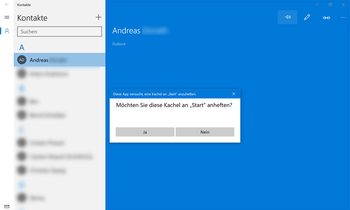 Gestrichen: der Schnellzugriff auf Freunde