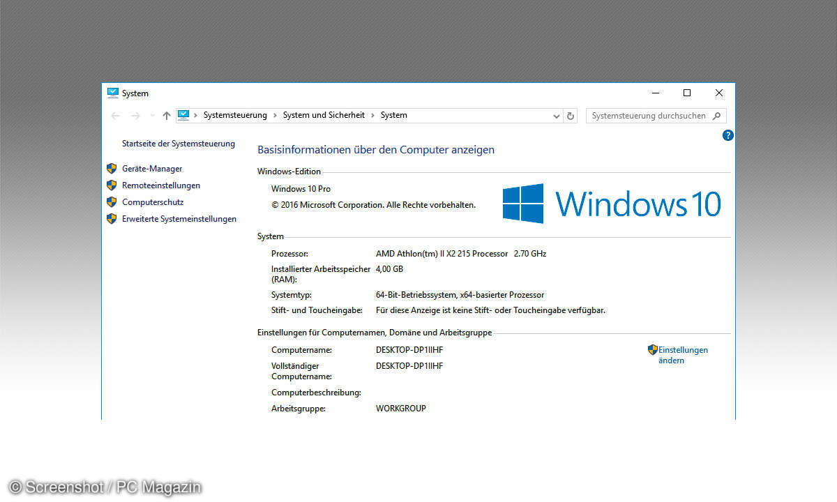 Windows-Systemsteuerung