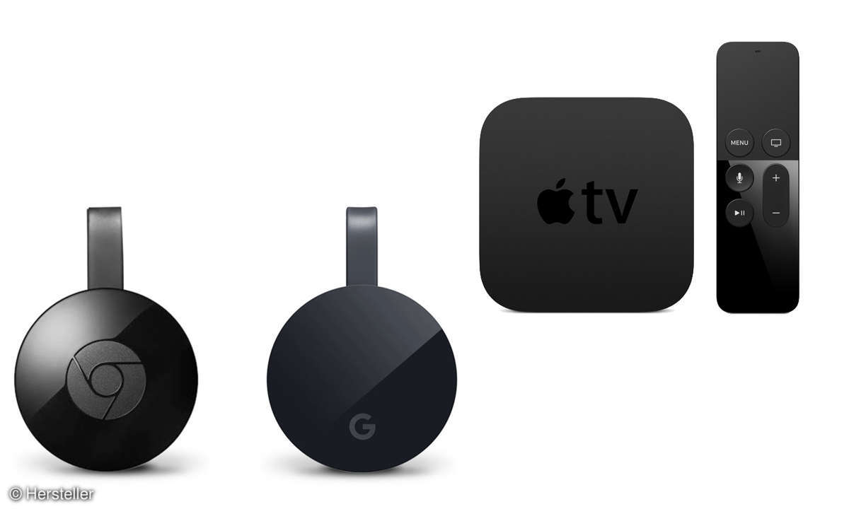 Google Chromecast und AppleTV