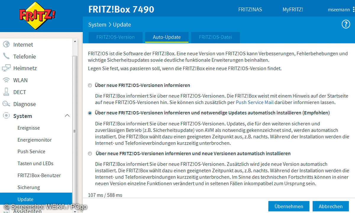 Fritz!Box Update