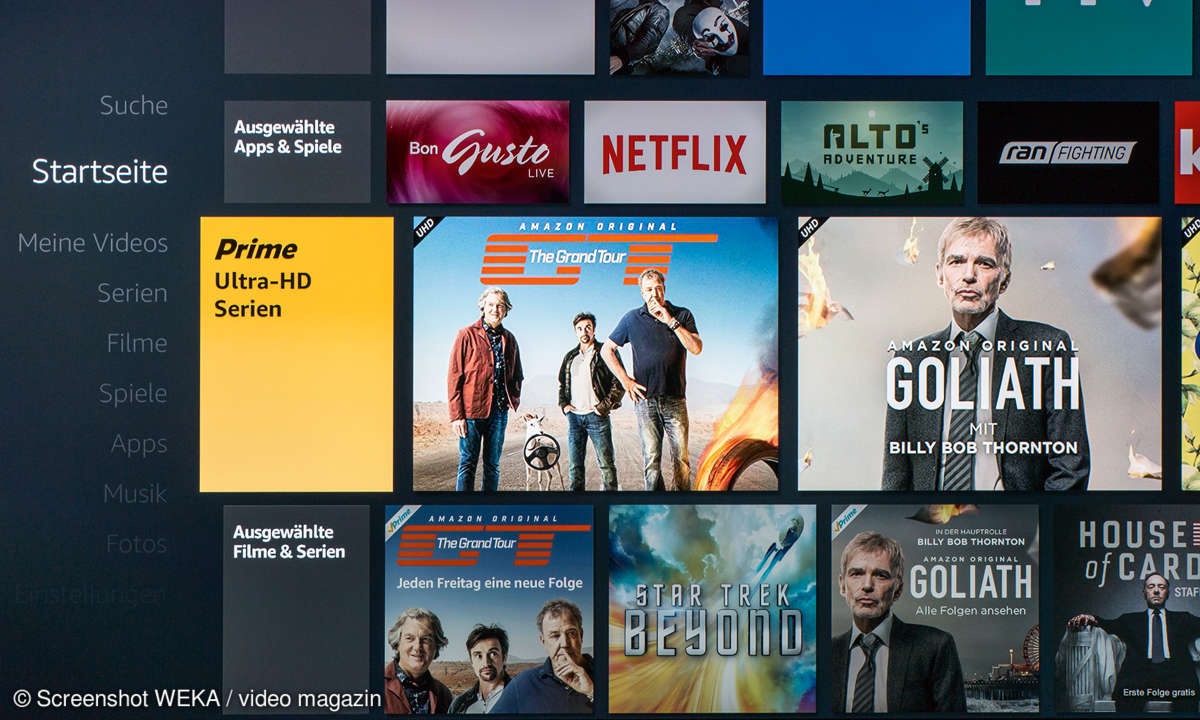 Amazon FireTV Homescreen