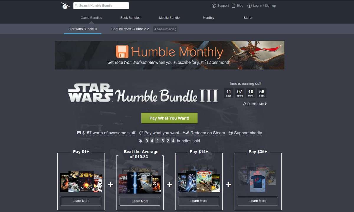 Star Wars Humble Bundle 3
