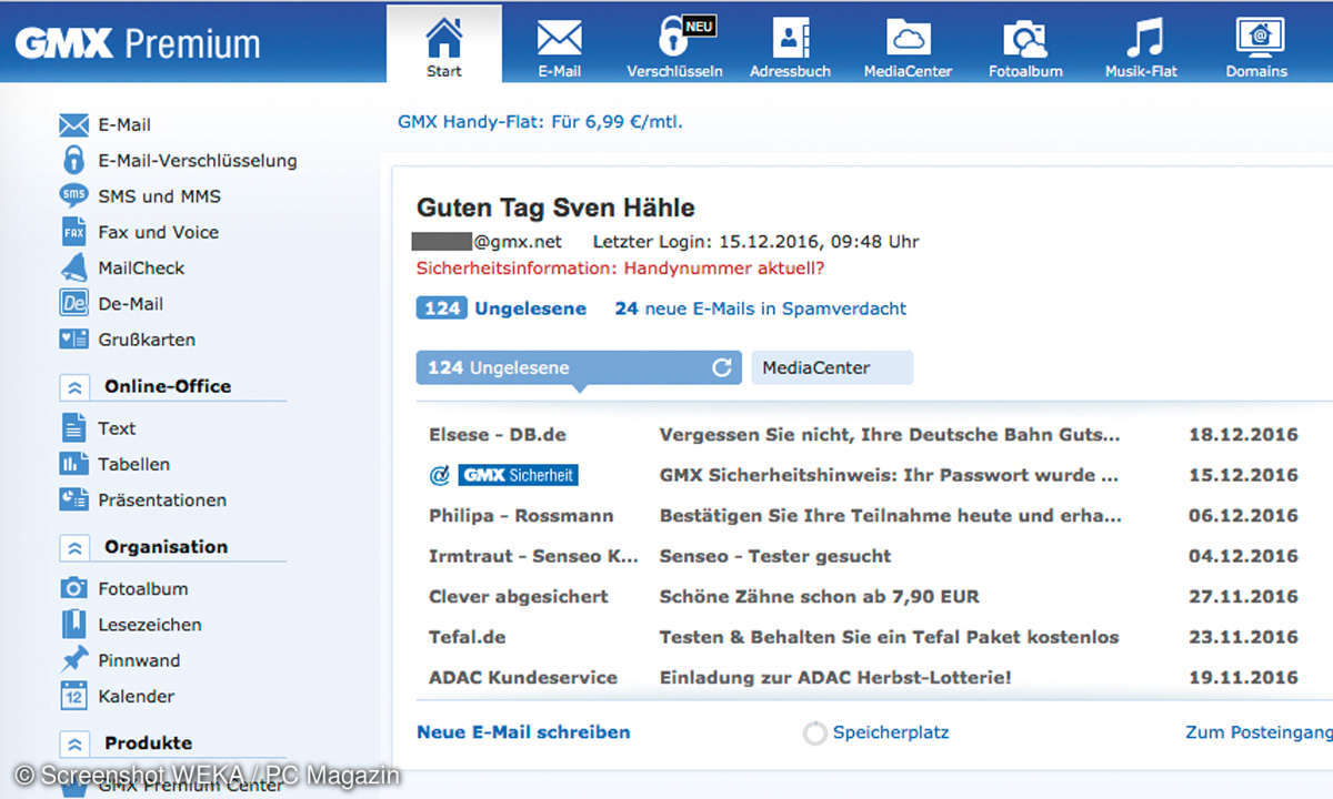 GMX Startseite