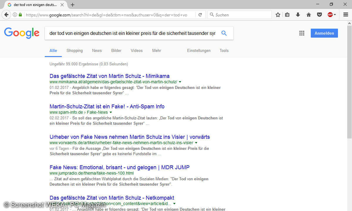 Suchmaschine Google