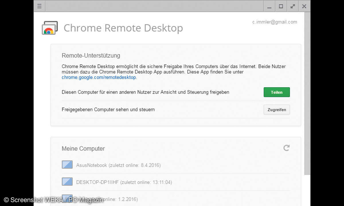 Chrome Remote Desktop