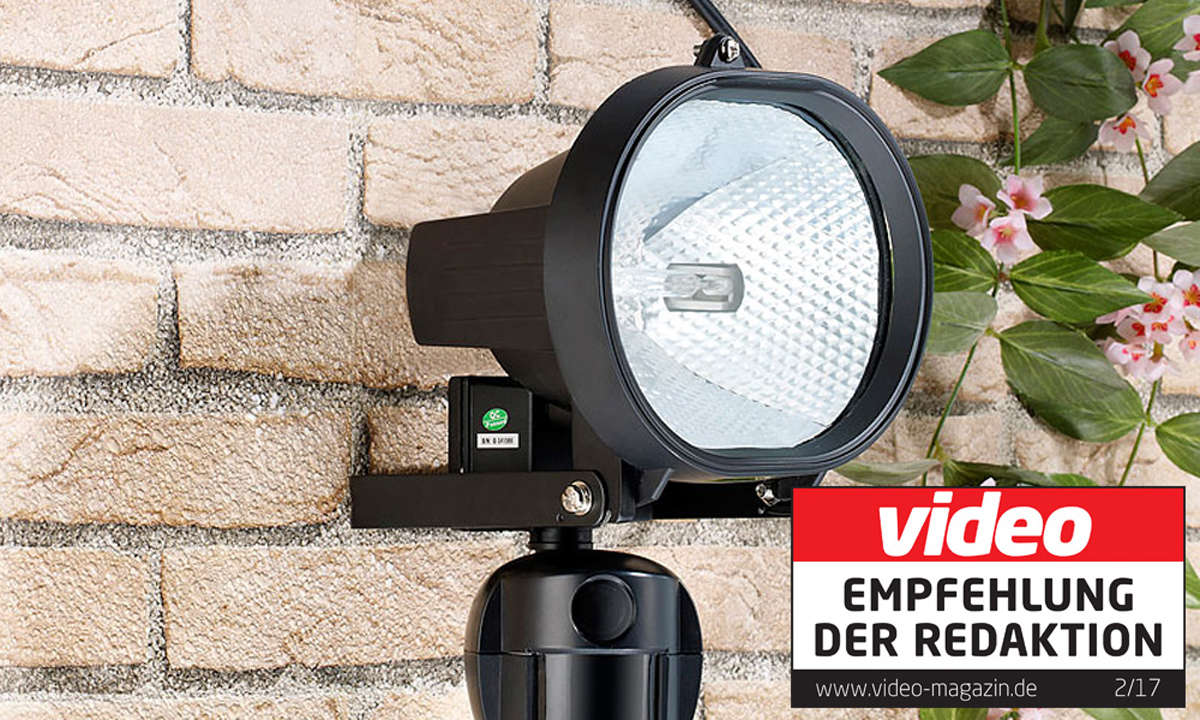 VisorTech 500-W-Halogenstrahler mit 5-MP-Kamera & Bewegungsmelder