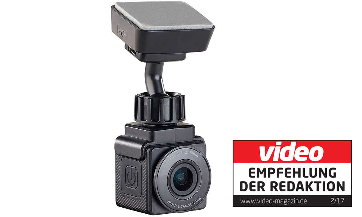 NavGear WiFi-Mini-Dashcam mit Full HD (1080p), G-Sensor, 155°-Weitwinkel, APP