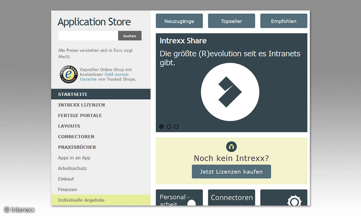Intrexx Appstore