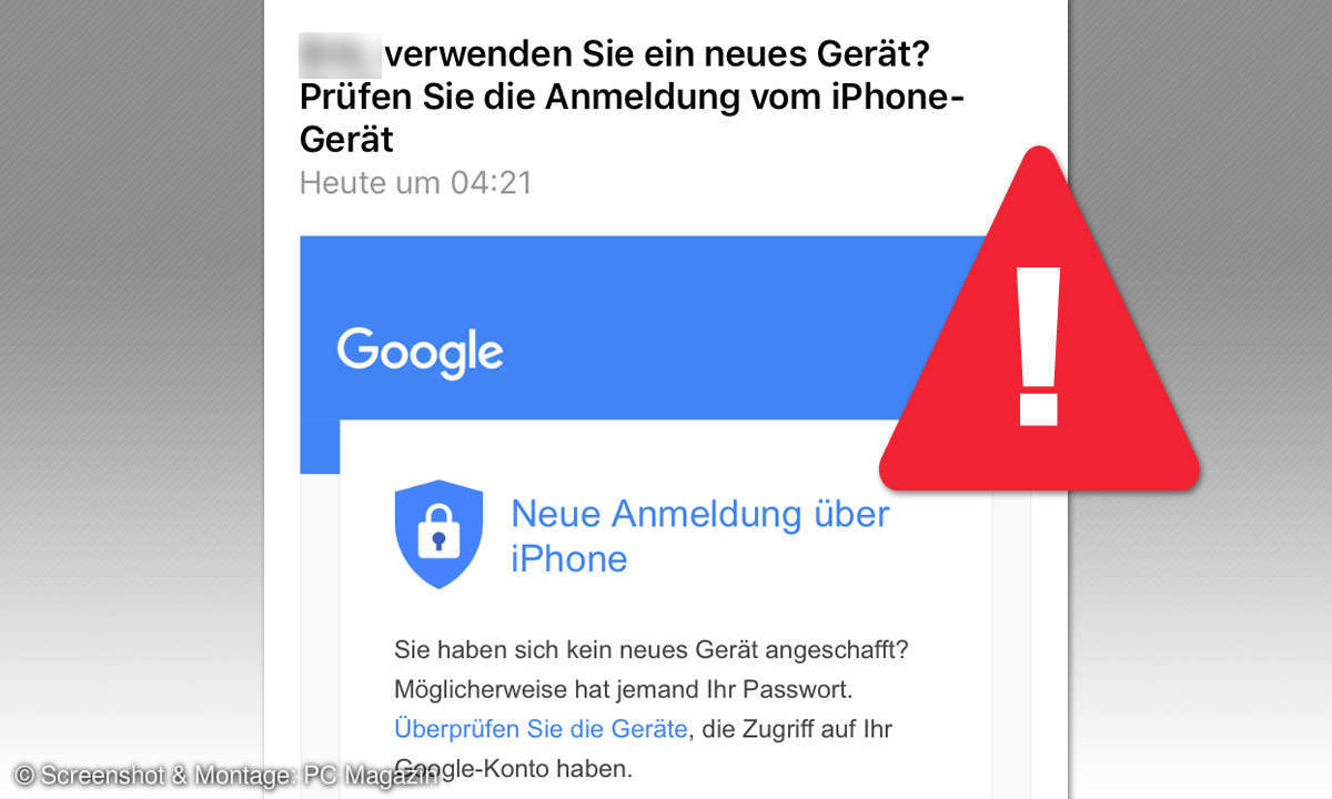 Google Konto ausgeloggt Warnung