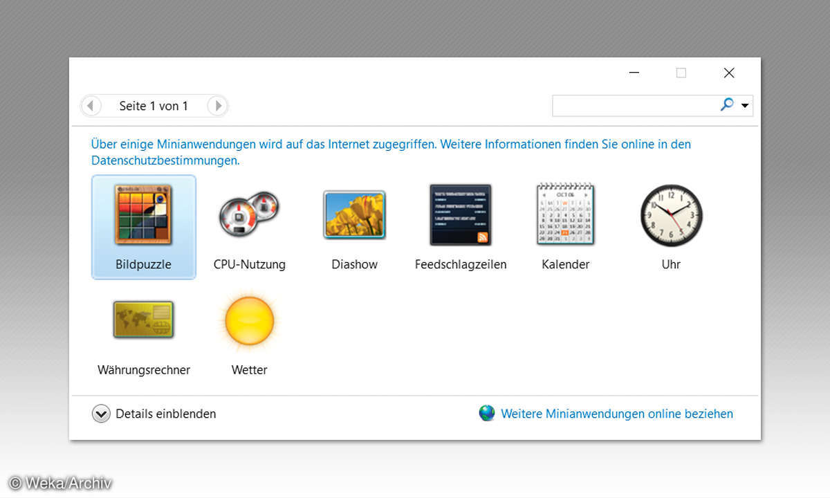 Screenshot: Missed Features