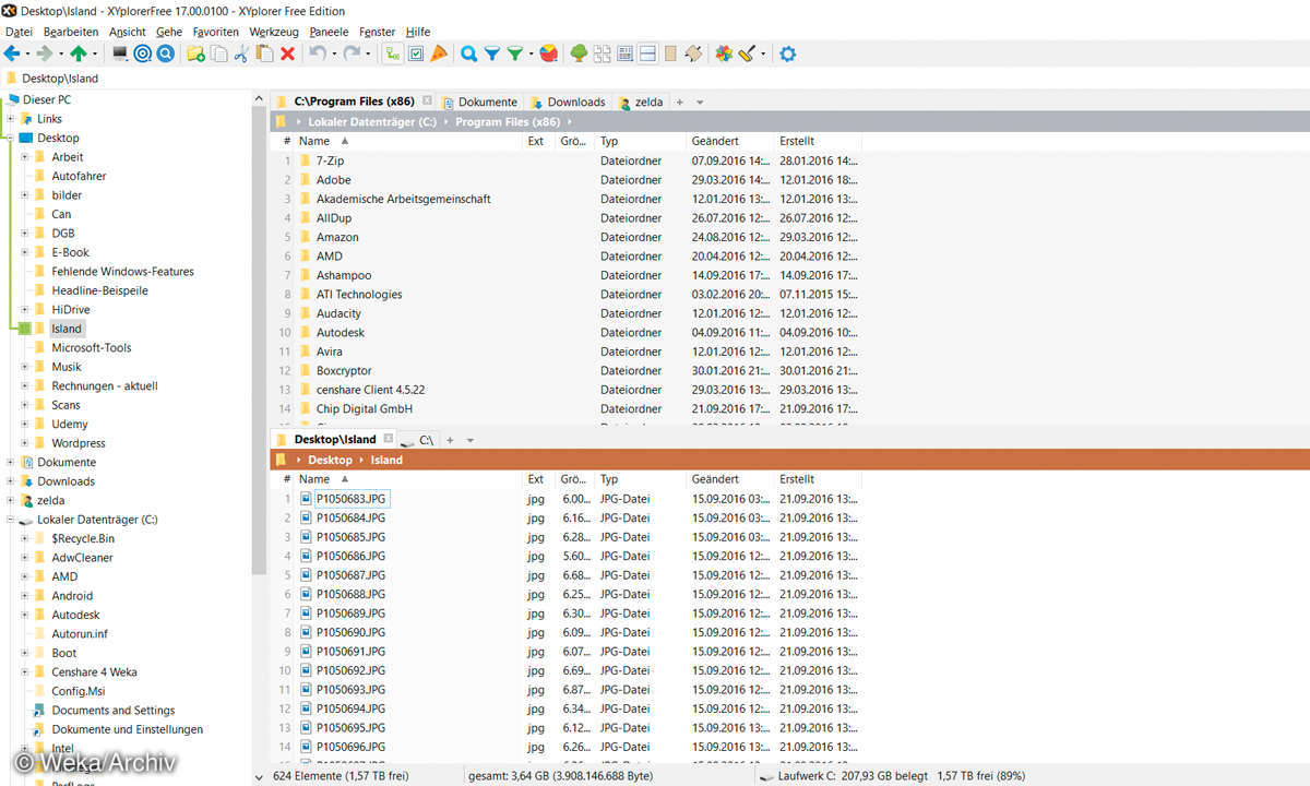 Screenshot: XYExplorer