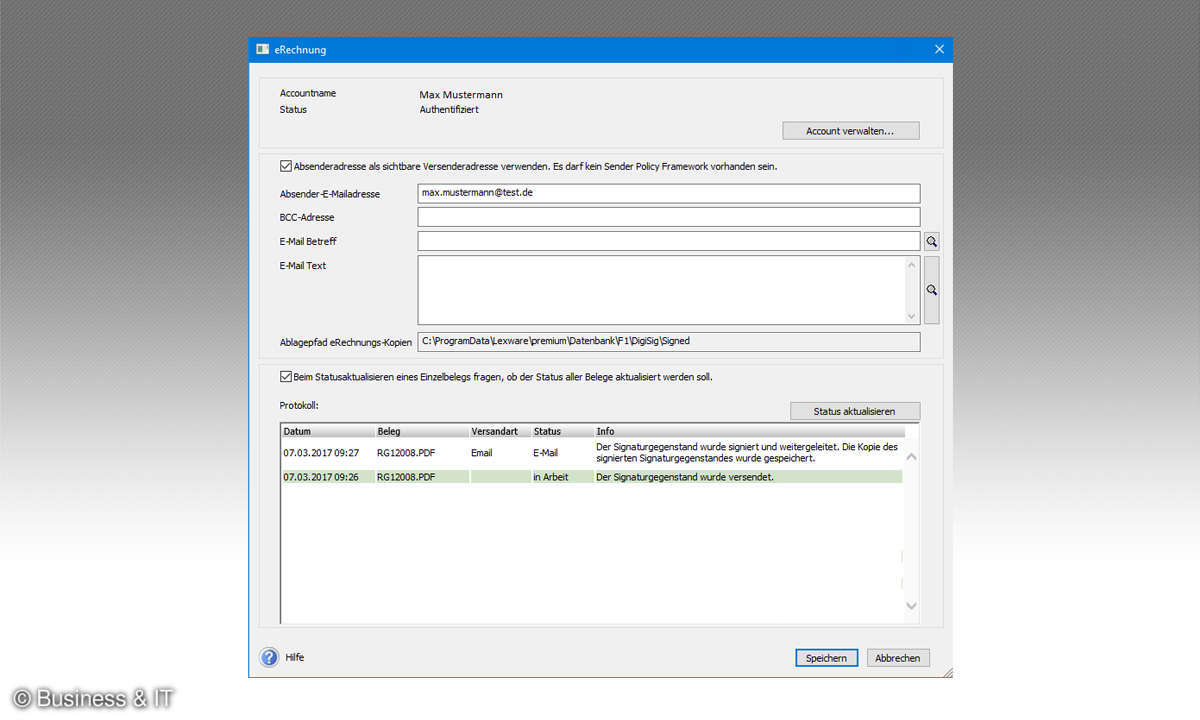 Lexware eRechnung im Test