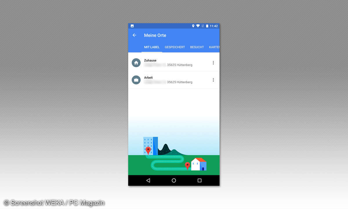 Google Maps - Meine Orte