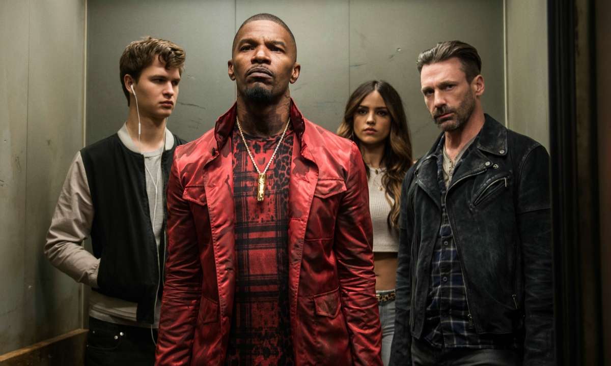 Jamie Foxx Jon Hamm Ansel Elgort Eiza Gonzalez
