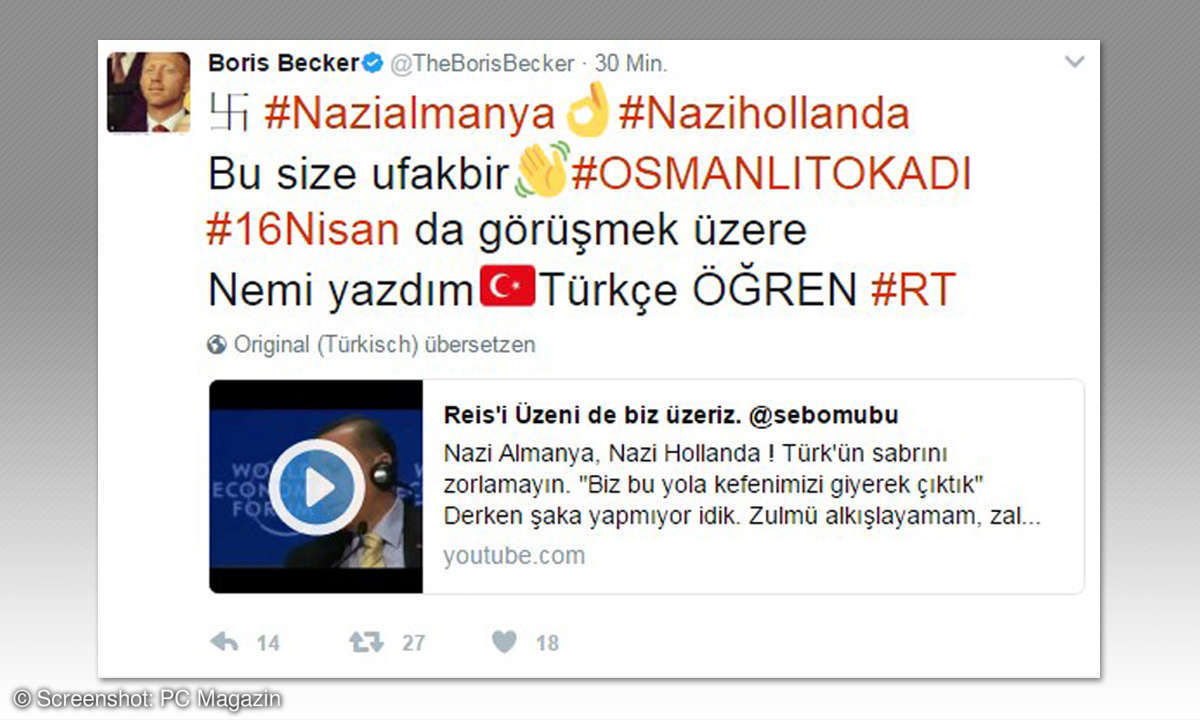 Twitter Hack Nazialmanya Boris Becker