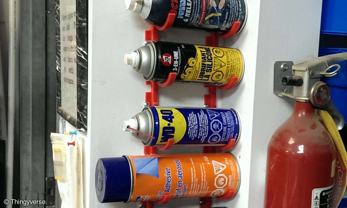Halter für beliebig viele Spraydosen