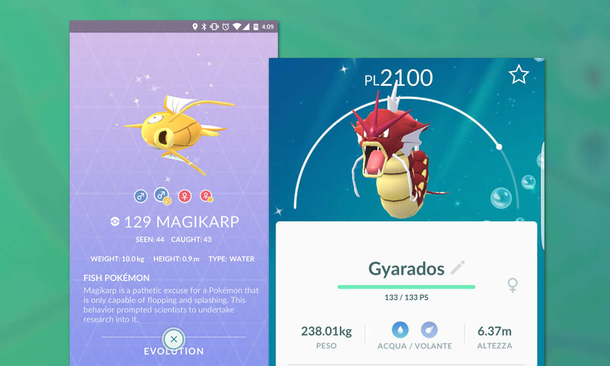 Pokemon GO Shiny Karpador Garados