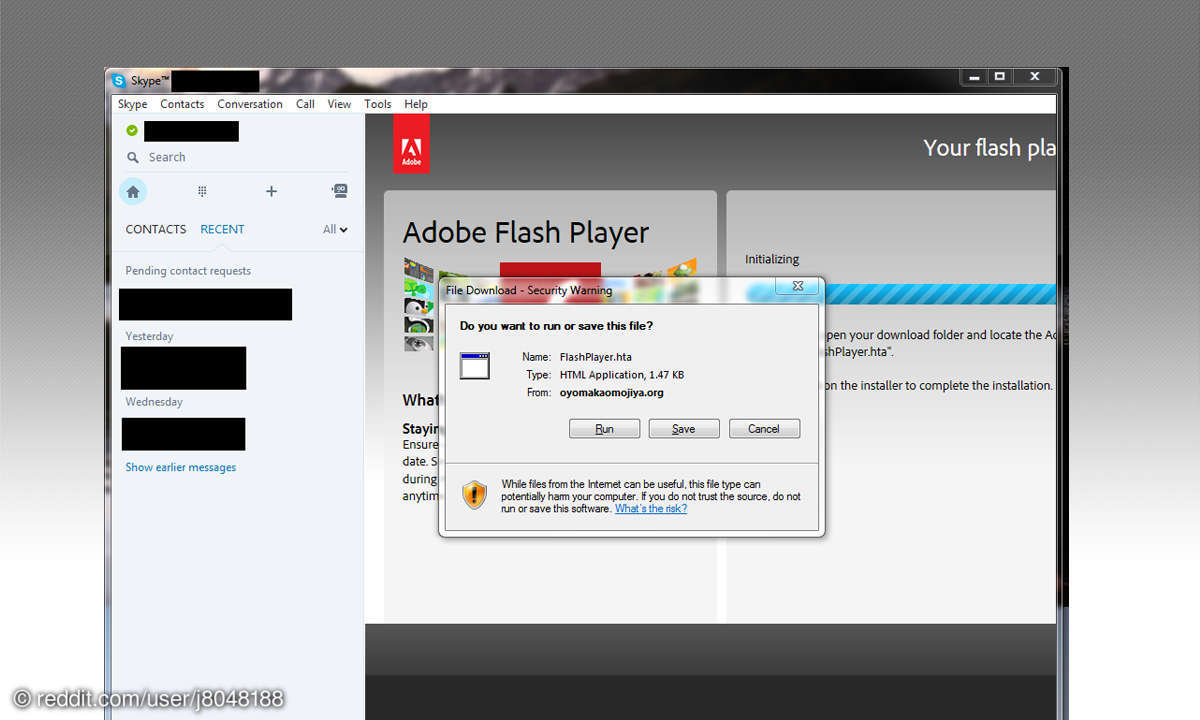 Skype: Warnung vor gefährlichem Flash-Update
