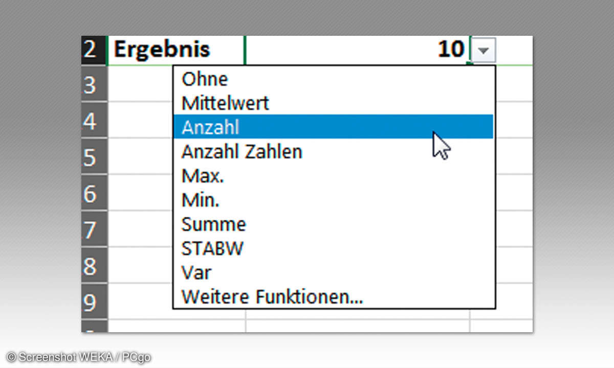 Excel Anzahl