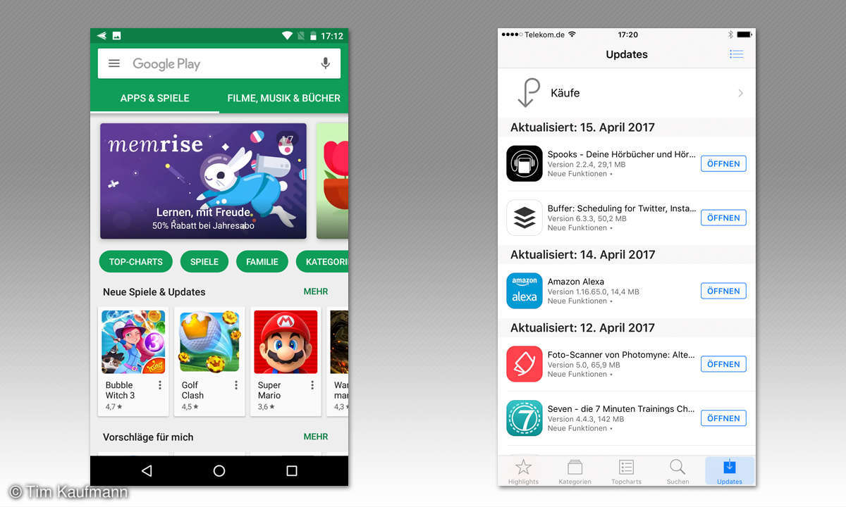 Updates einspielen