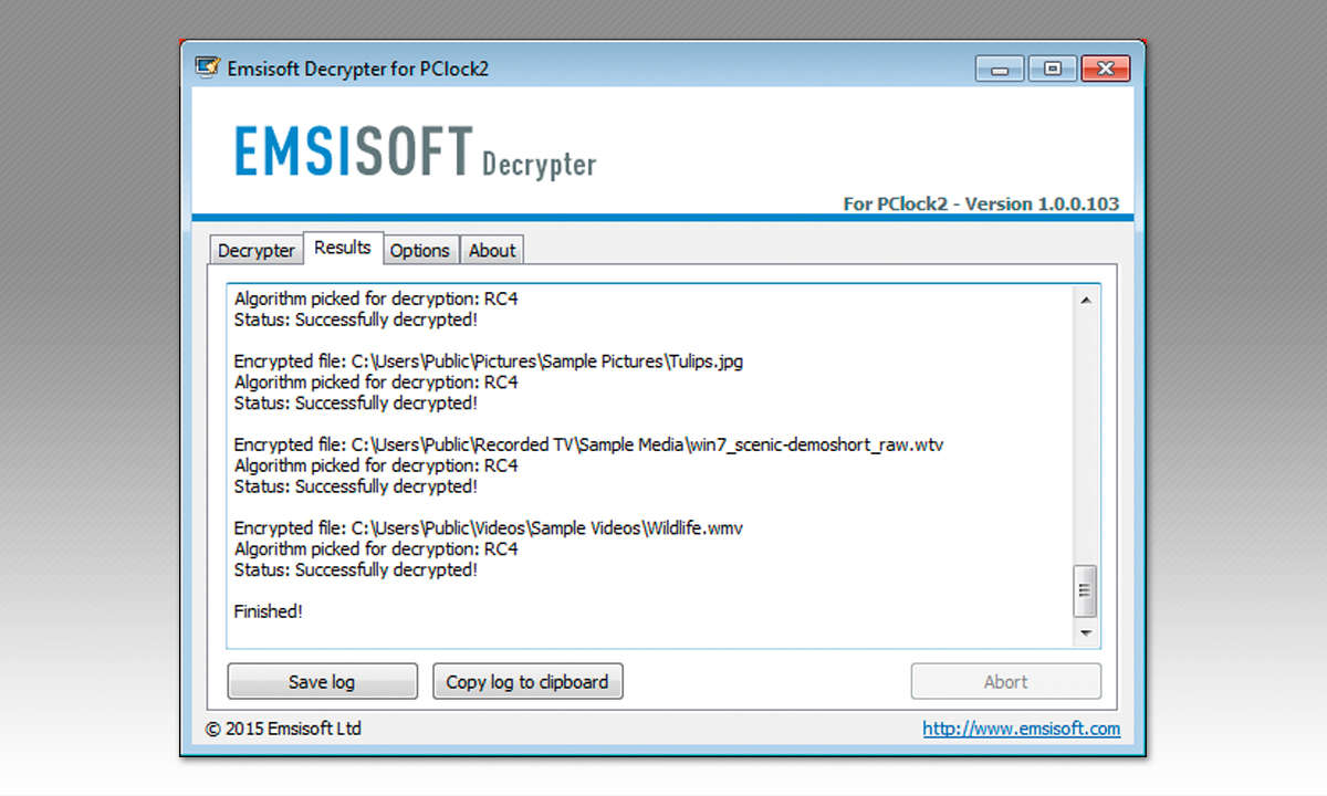 EMSISOFT Decrypter