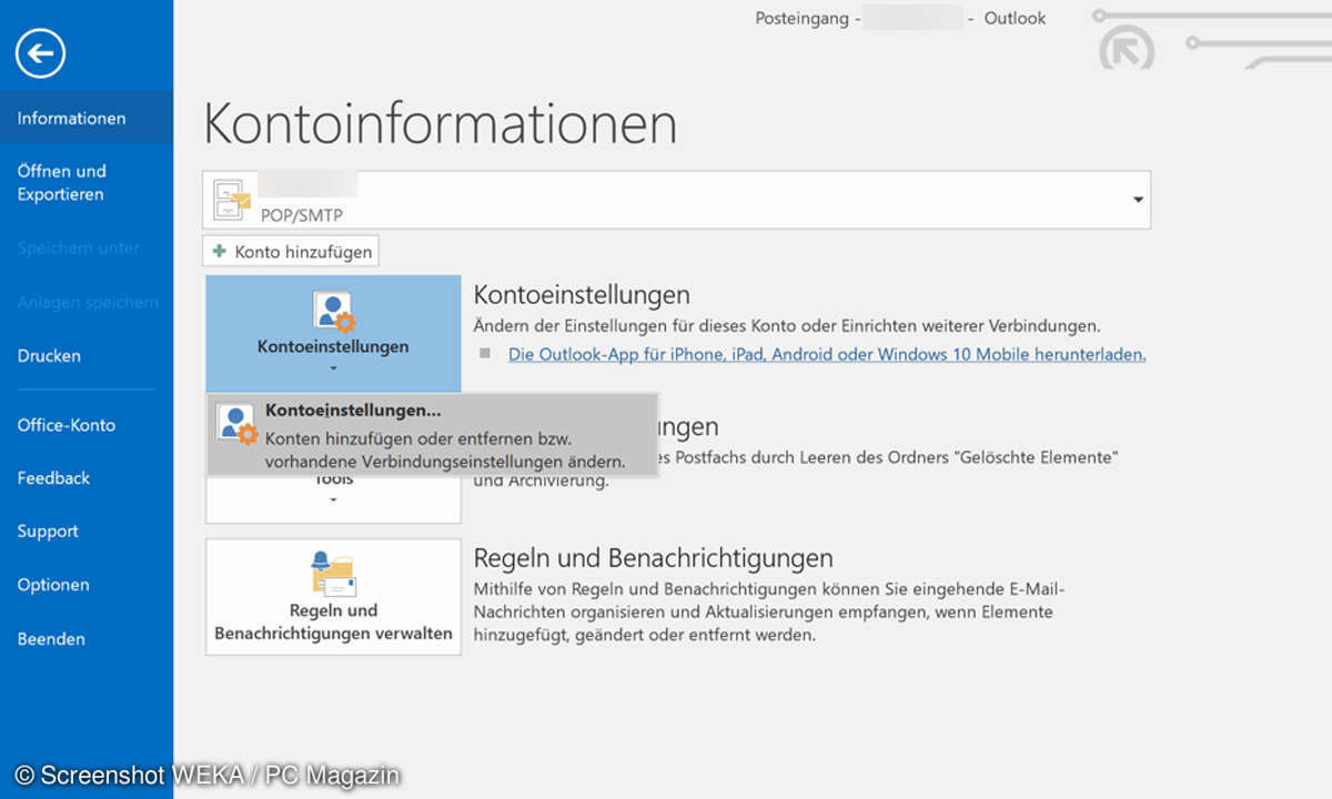 Kontoeinstellungen