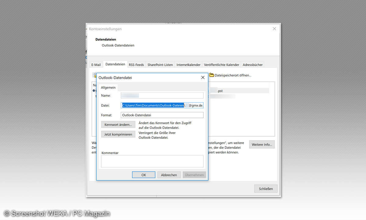 Unbekannte Dateitypen ausblenden