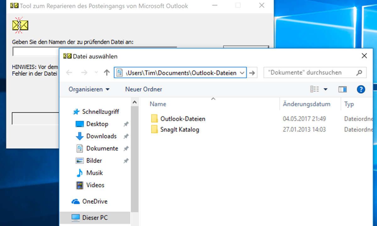 Outlook Dateien