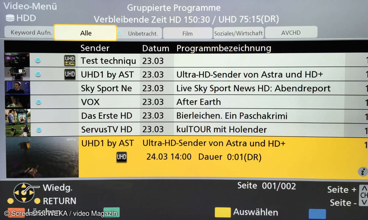Panasonic US80 UHD-Info