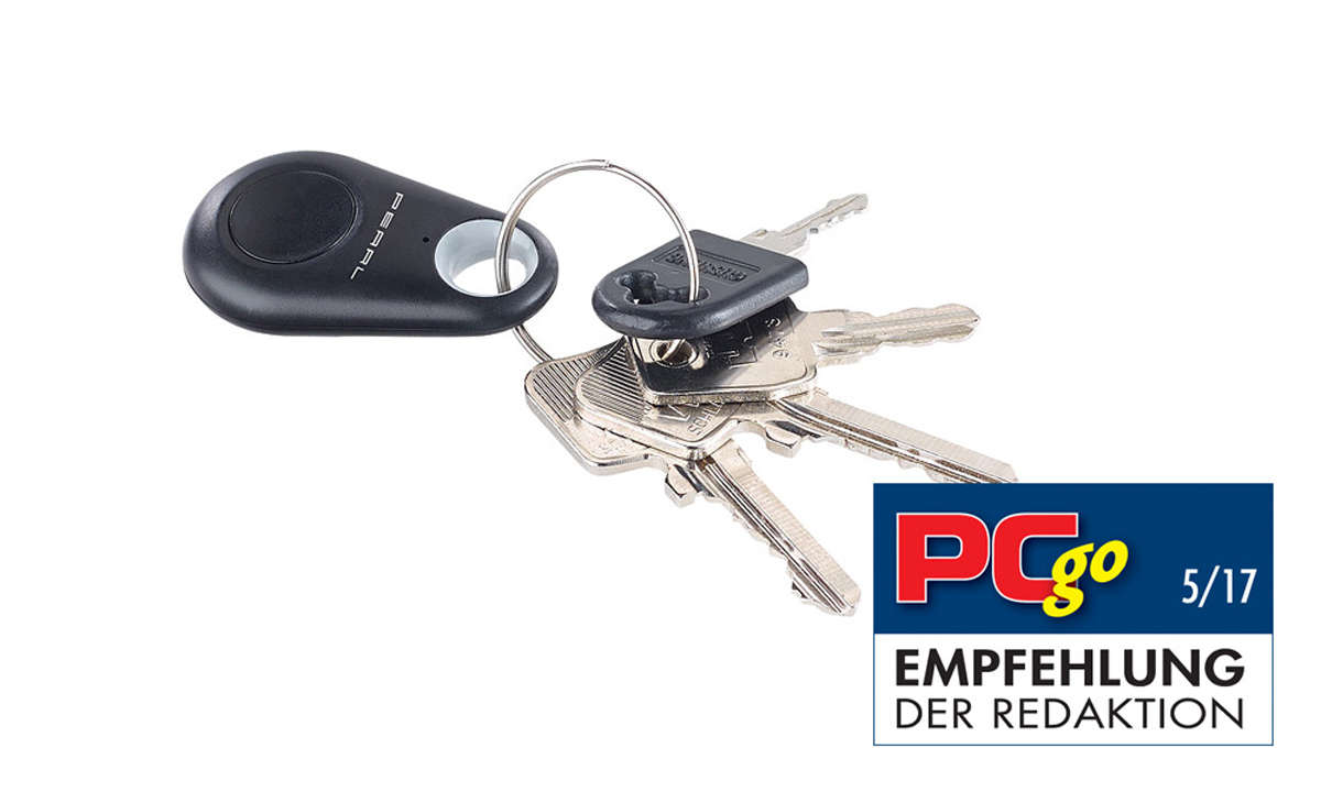 infactory 5in1-Bluetooth-Schlüsselfinder, Standort-Marker, Diebstahlschutz uvm.