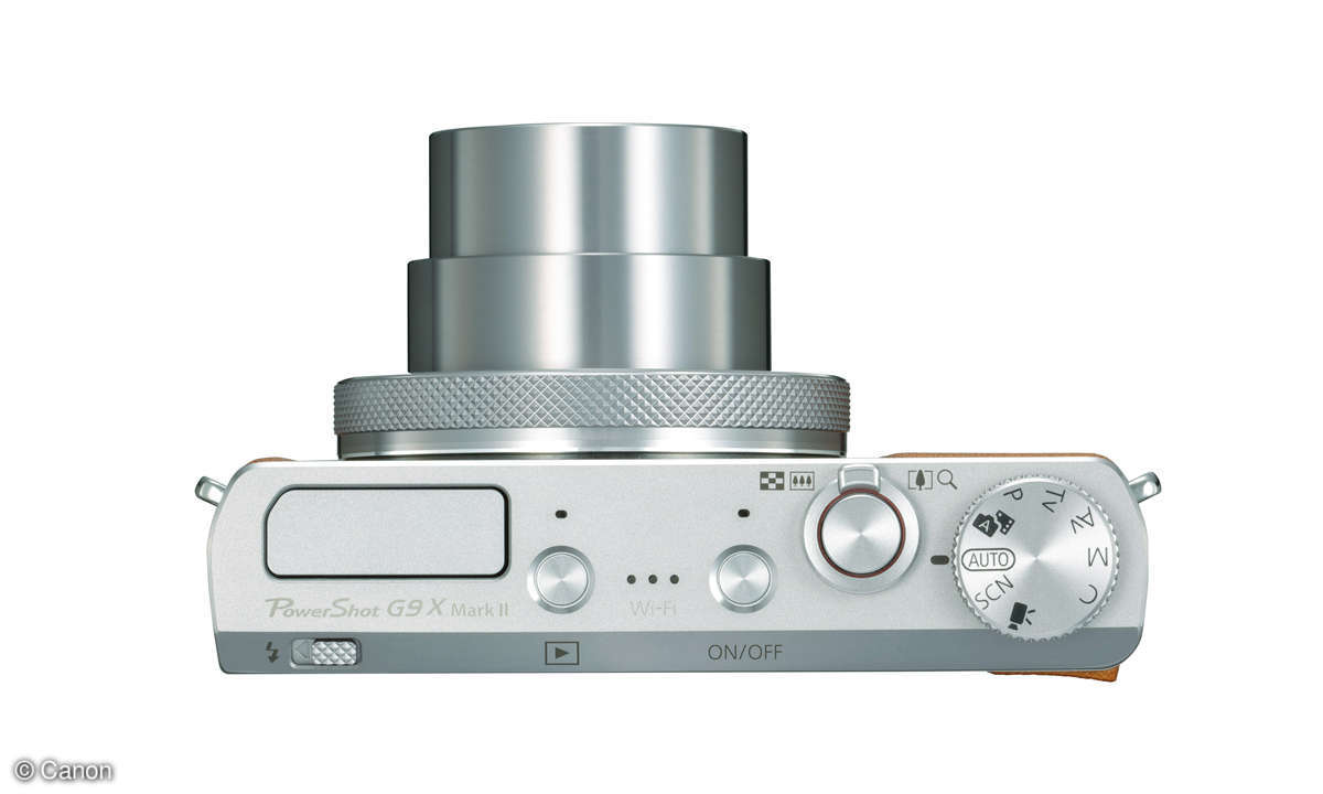 Canon Powershot G9 X Mark II silver top lens out