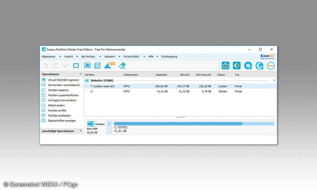 EaseUs Partition Master