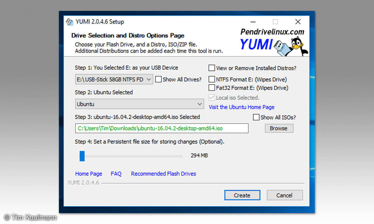Screenshot: YUMI