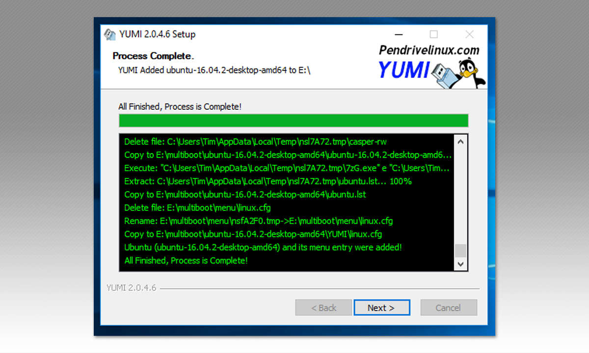 Screenshot: YUMI