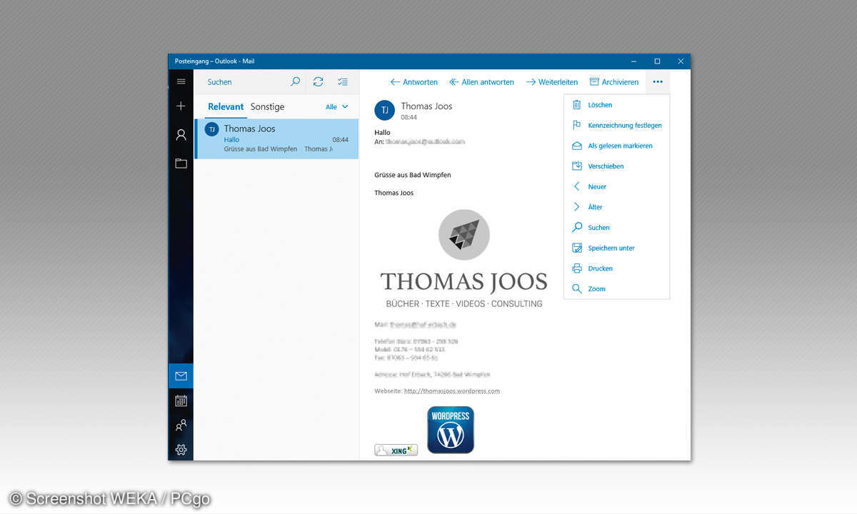 E-Mails verwalten