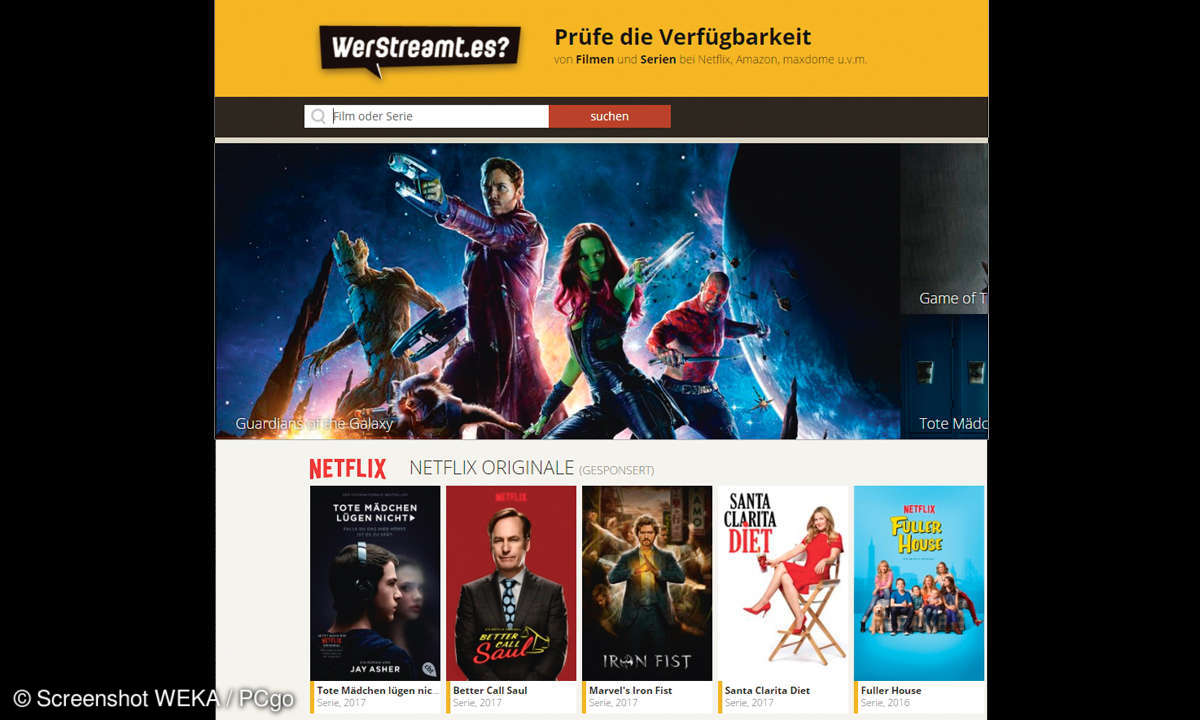 Webdienst WerStreamt.es