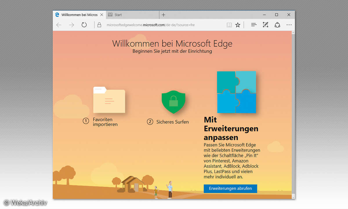 Edge Erweiterungen