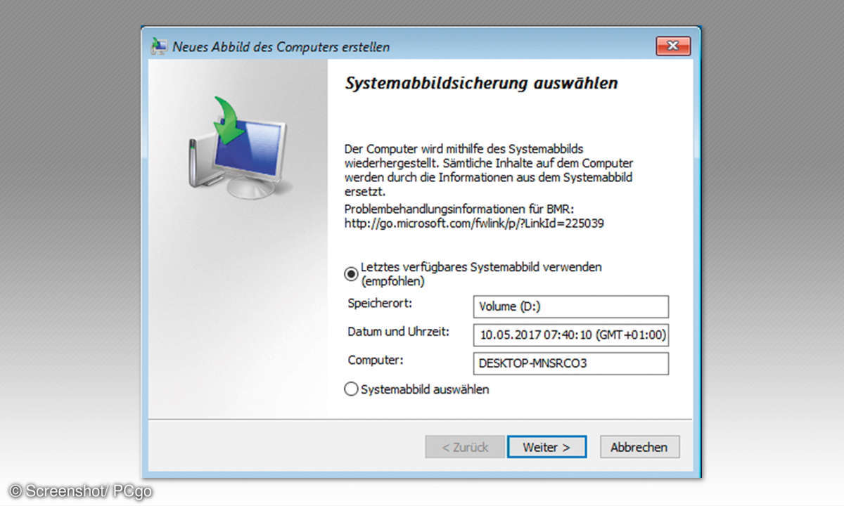Systembildabsicherung