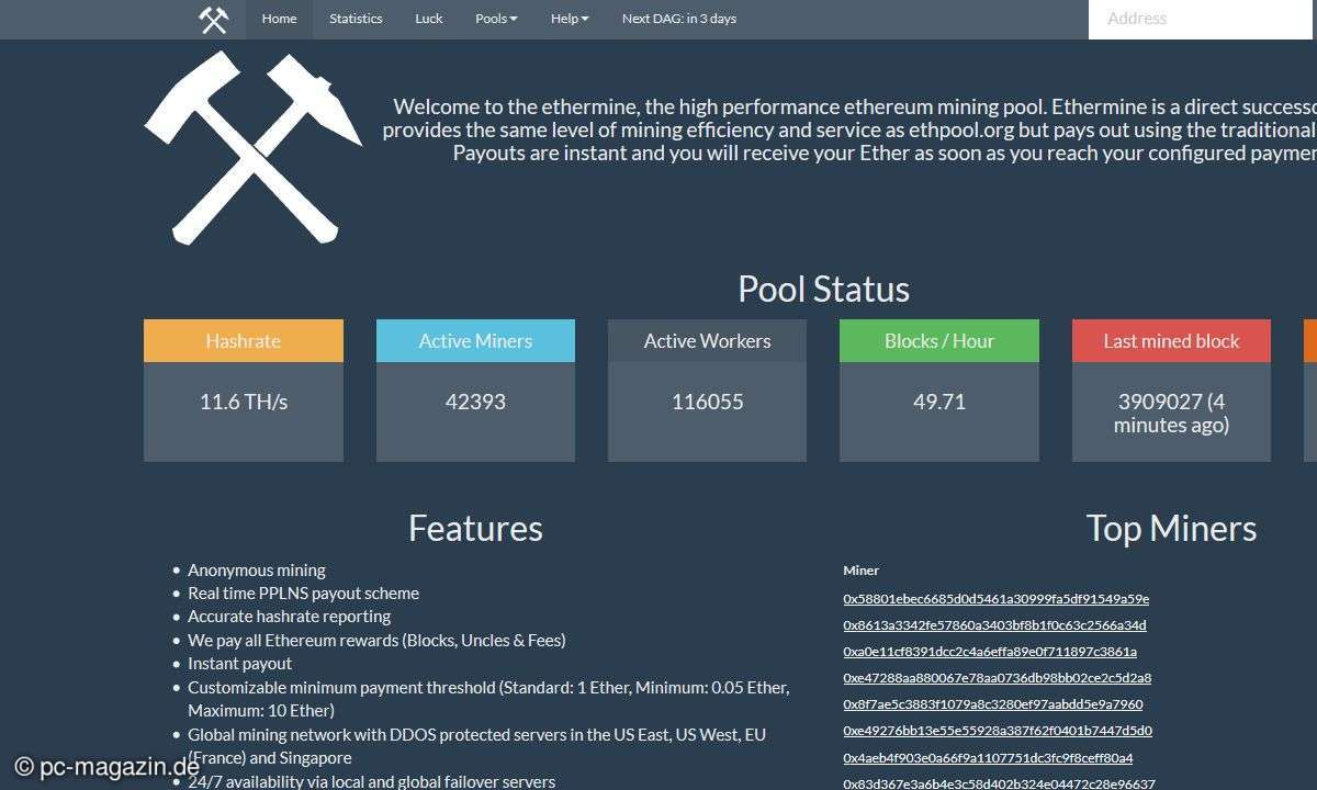 Ethereum-Mining: Anleitung