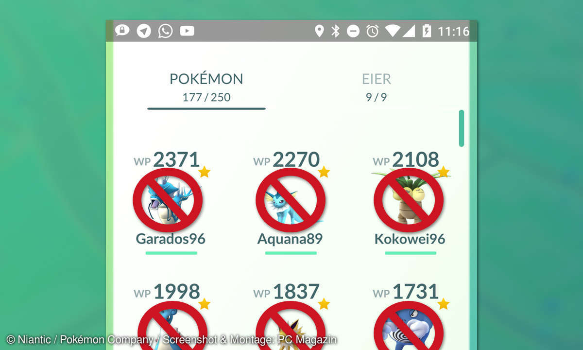Pokémon GO Cheat Markierung