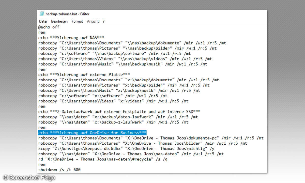 Skript selbst erstellen