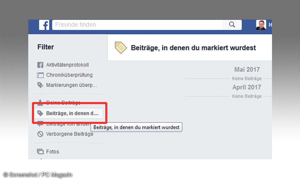 Tags entfernen
